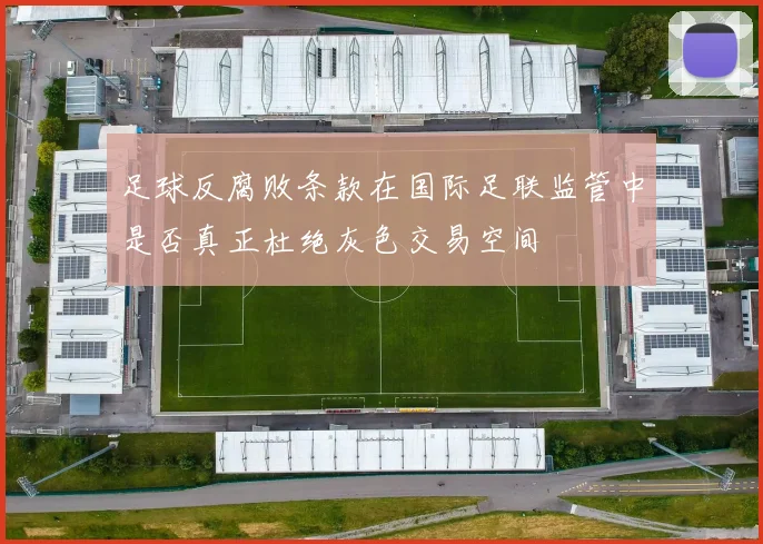 足球反腐败条款在国际足联监管中是否真正杜绝灰色交易空间